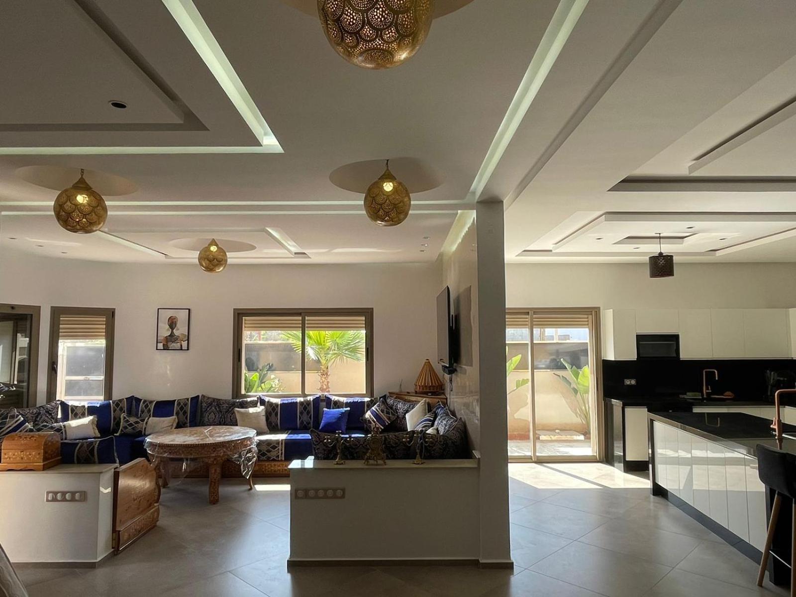 Villa Moderne A 5 Min De La Plage Avec Jardin Et 3 Salons As-Sawíra Exteriér fotografie