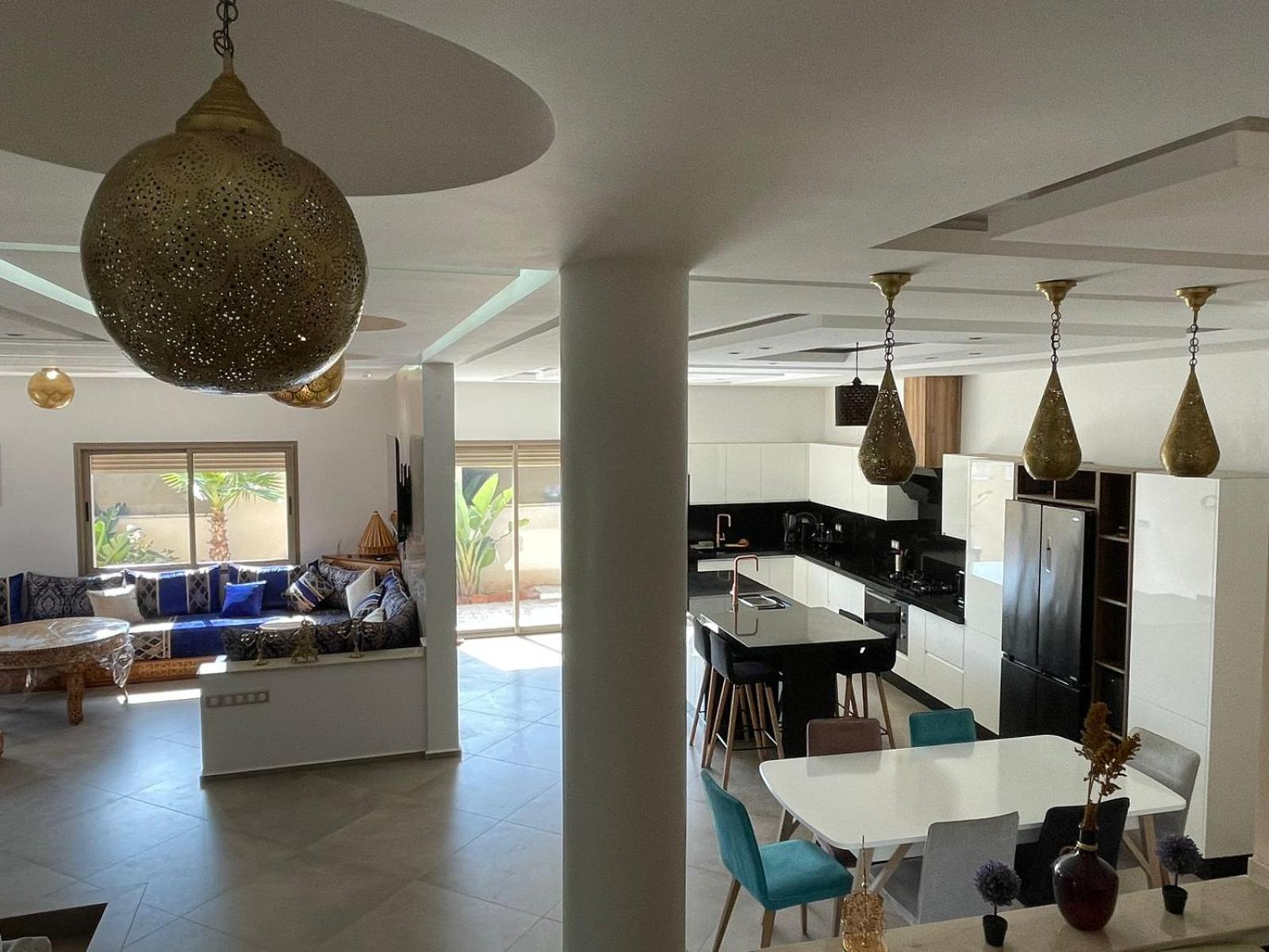 Villa Moderne A 5 Min De La Plage Avec Jardin Et 3 Salons As-Sawíra Exteriér fotografie