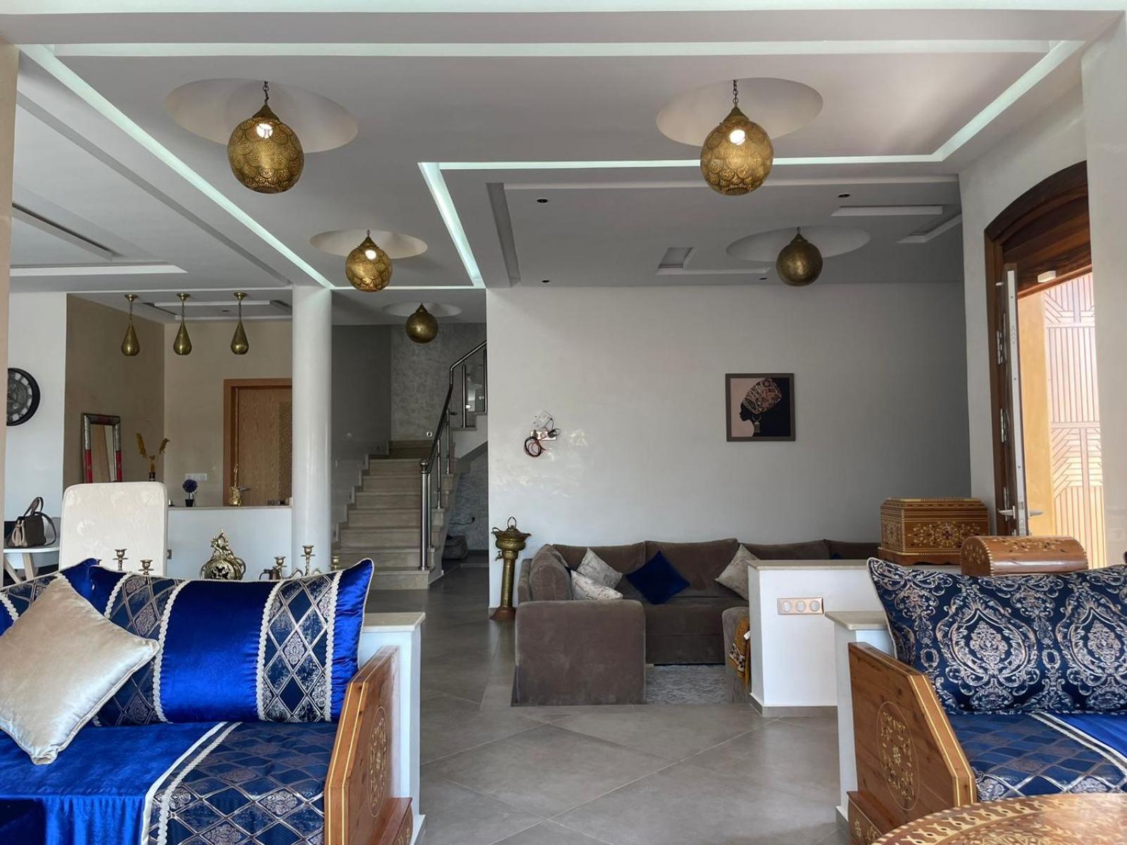 Villa Moderne A 5 Min De La Plage Avec Jardin Et 3 Salons As-Sawíra Exteriér fotografie