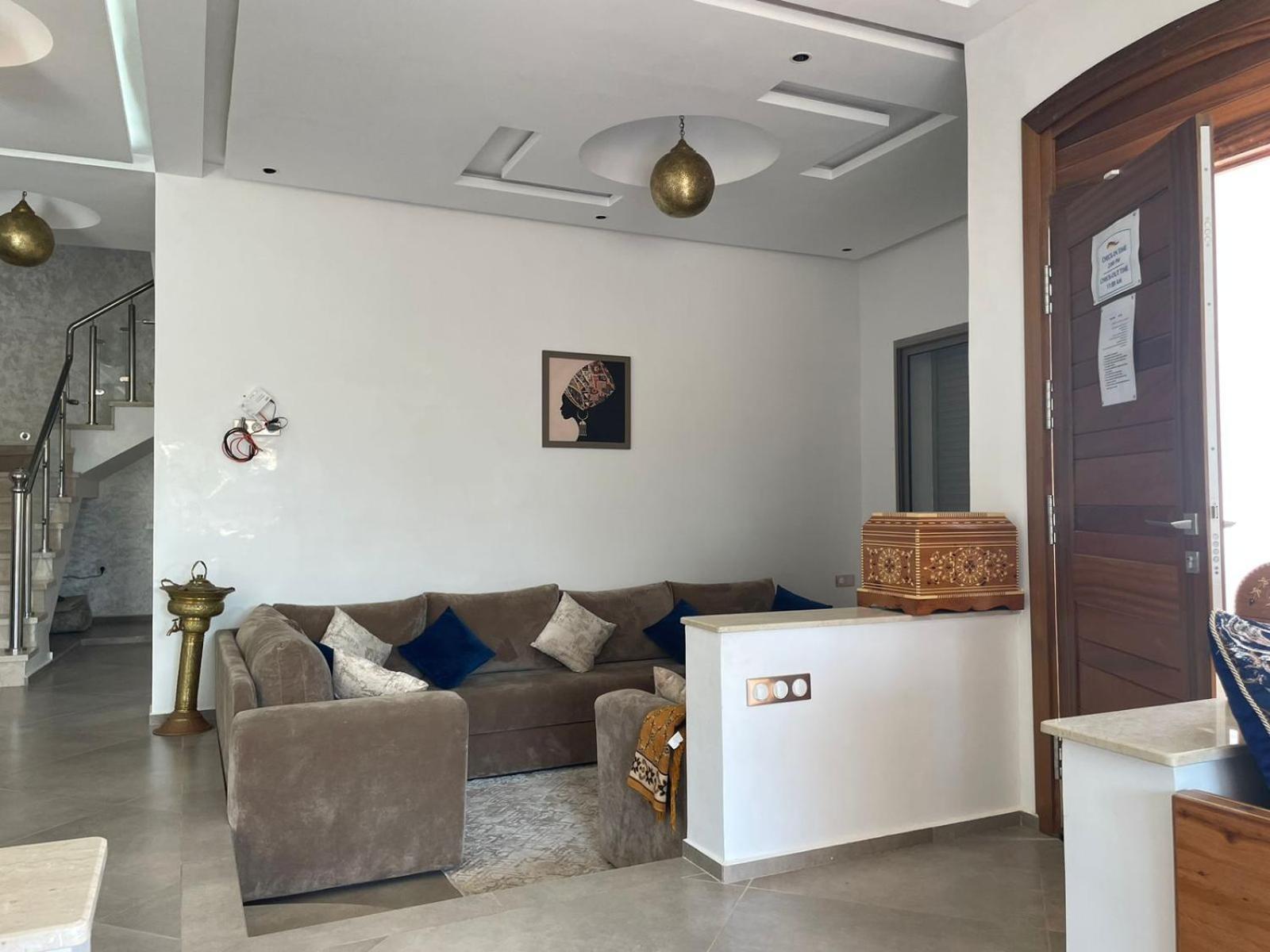 Villa Moderne A 5 Min De La Plage Avec Jardin Et 3 Salons As-Sawíra Exteriér fotografie
