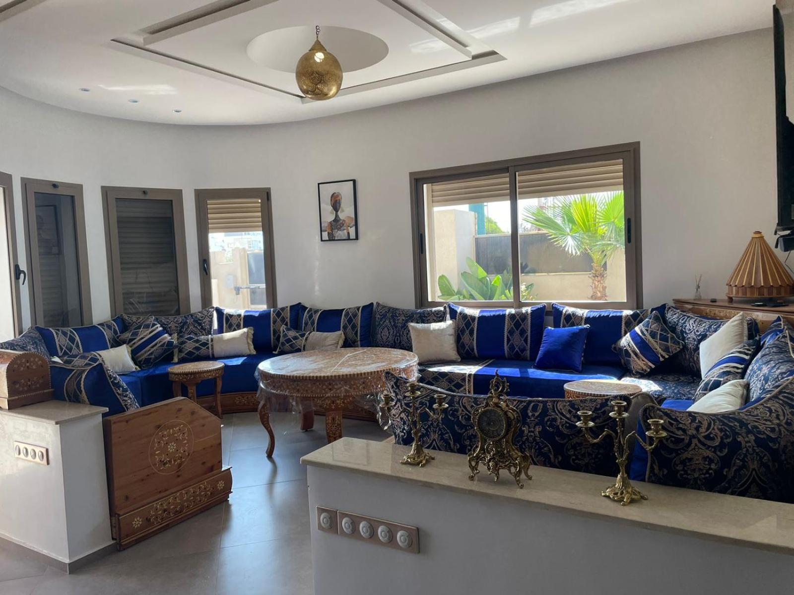 Villa Moderne A 5 Min De La Plage Avec Jardin Et 3 Salons As-Sawíra Exteriér fotografie
