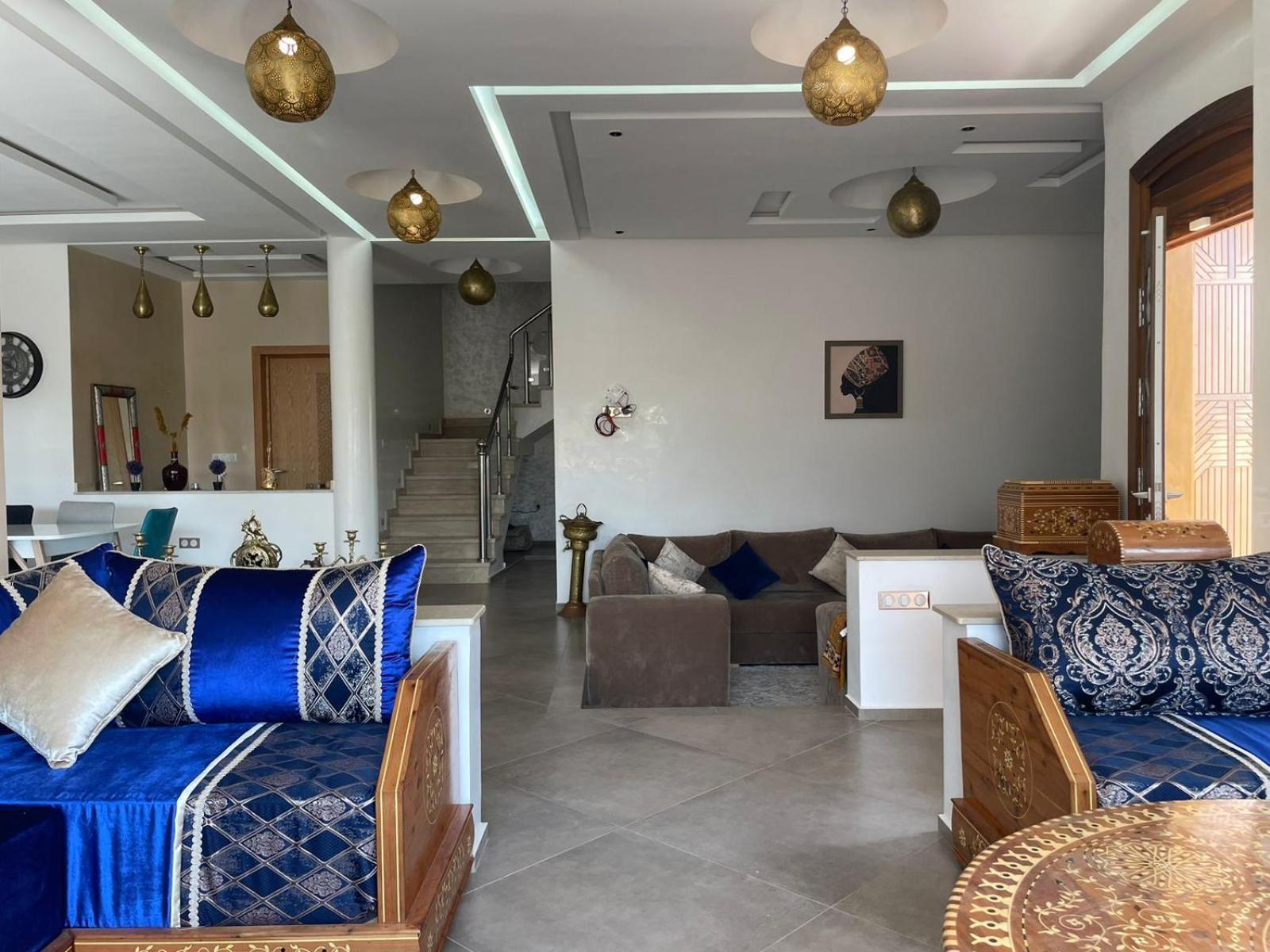 Villa Moderne A 5 Min De La Plage Avec Jardin Et 3 Salons As-Sawíra Exteriér fotografie