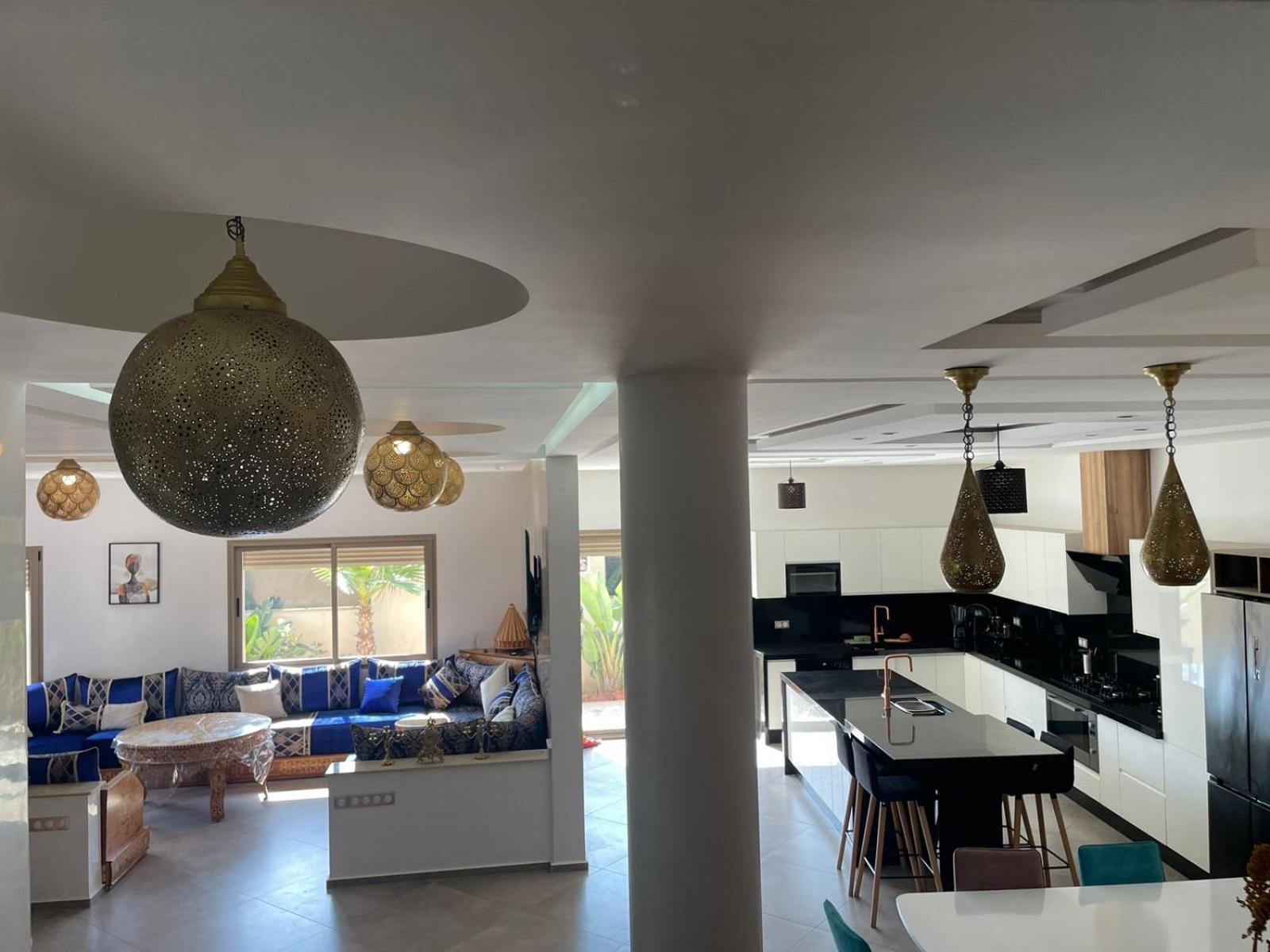 Villa Moderne A 5 Min De La Plage Avec Jardin Et 3 Salons As-Sawíra Exteriér fotografie